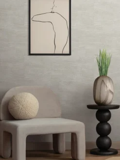 Formations Higher Ground Geo Wallpaper - Stone Grey