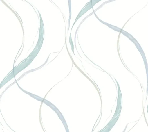 Formations Ink Flow Wallpaper - Seaglass