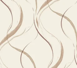 Formations Ink Flow Wallpaper - Baked Clay
