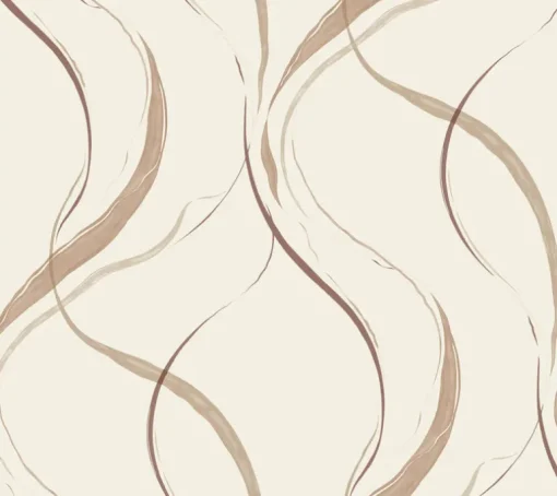 Formations Ink Flow Wallpaper - Baked Clay