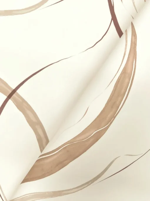 Formations Ink Flow Wallpaper - Baked Clay
