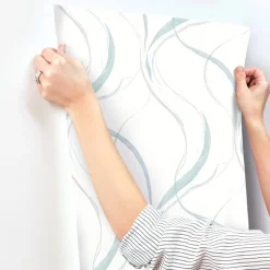 Formations Ink Flow Wallpaper - Seaglass