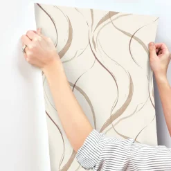 Formations Ink Flow Wallpaper - Baked Clay