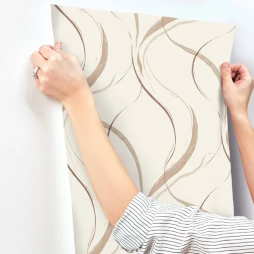 Formations Ink Flow Wallpaper - Baked Clay