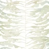 Formations Leaf Column Wallpaper - Green & White