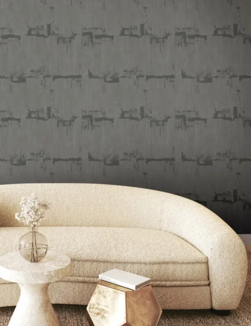 Formations Rhythm & Rhyme Wallpaper - Charcoal