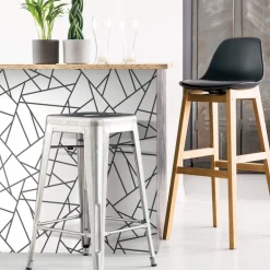 Fracture Geometric Peel & Stick Wallpaper - Black & White