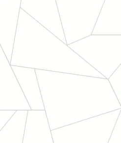 Fractured Prism Peel & Stick Wallpaper - White & Gray