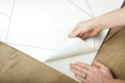 Fractured Prism Peel & Stick Wallpaper - White & Gray