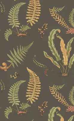 G P & J Baker Ferns Wallpaper - Charcoal