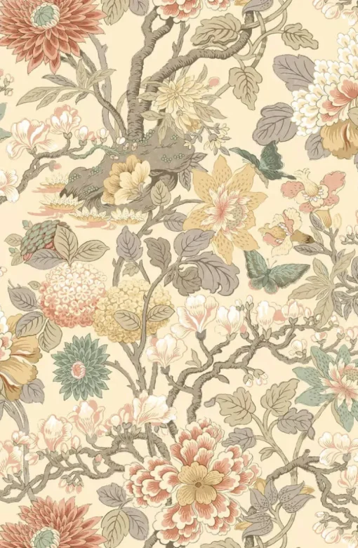 G P & J Baker Originals Little Magnolia Wallpaper - Powder