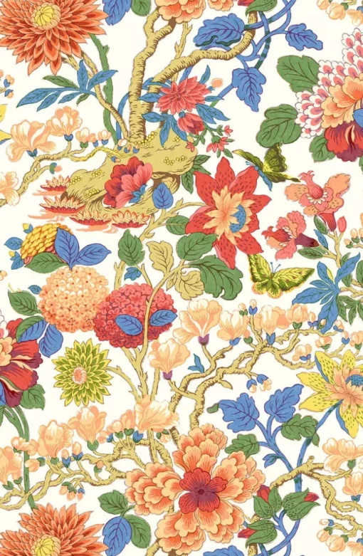 G P & J Baker Originals Little Magnolia Wallpaper - Jazz