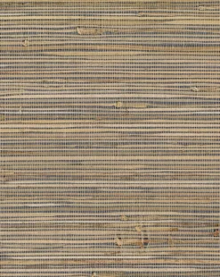 Grasscloth Resource Library Knotted Grass Wallpaper - Brown & Blue
