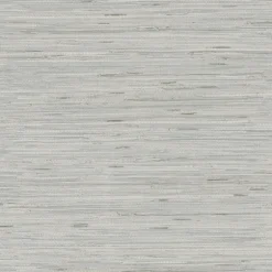 Grasscloth Resource Library Lustrous Grasscloth Wallpaper - Metallic Gray