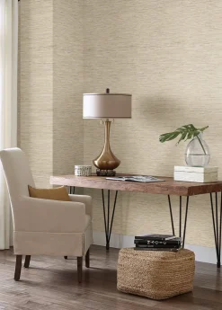 Grasscloth Resource Library Faux Grasscloth Wallpaper - Light Brown