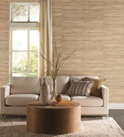 Grasscloth Resource Library River Grass Wallpaper - Beige