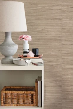 Grasscloth Resource Library Lustrous Grasscloth Wallpaper - Beige