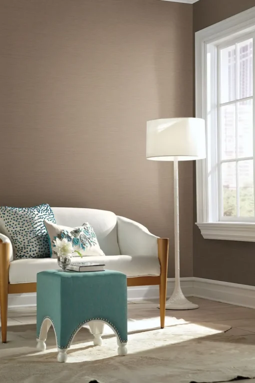 Grasscloth Resource Library Shining Sisal Wallpaper - Tan