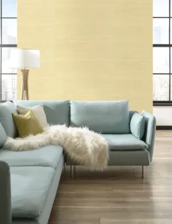 Grasscloth Resource Library Jute Wallpaper - Cream