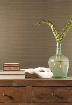 Grasscloth Resource Library Abaca Weave Wallpaper - Brown