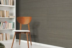 Grasscloth Resource Library Abaca Weave Wallpaper - Black