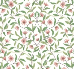 Greenhouse Jasmine Wallpaper - Coral