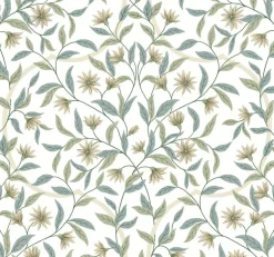 Greenhouse Jasmine Wallpaper - Eucalyptus