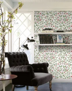 Greenhouse Jasmine Wallpaper - Coral
