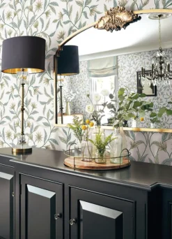 Greenhouse Jasmine Wallpaper - Eucalyptus