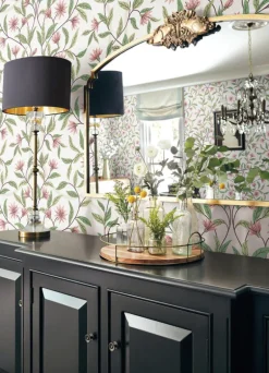 Greenhouse Jasmine Wallpaper - Coral