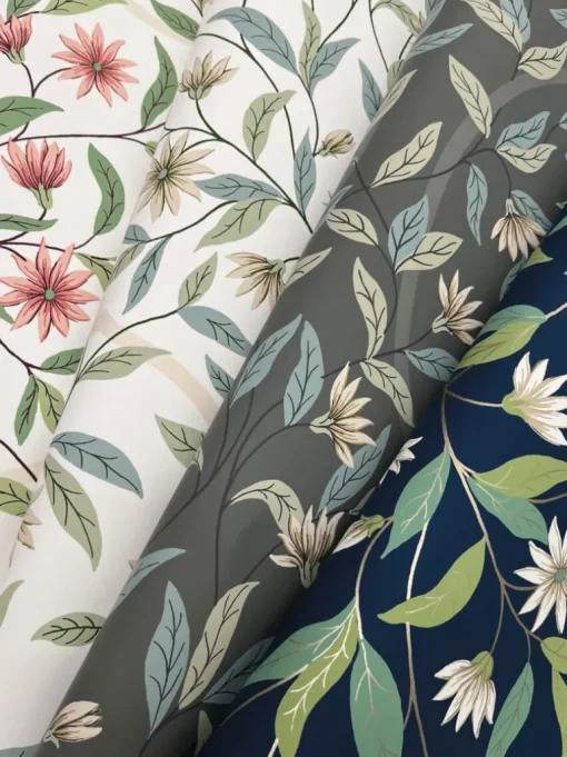 Greenhouse Jasmine Wallpaper - Coral