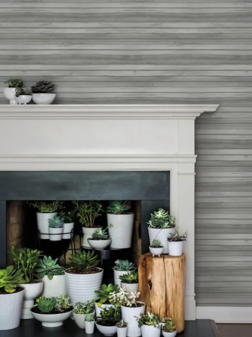 Greenhouse Pandora Leaf Wallpaper - Charcoal