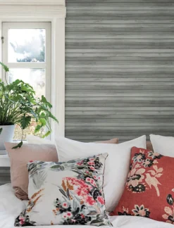 Greenhouse Pandora Leaf Wallpaper - Charcoal