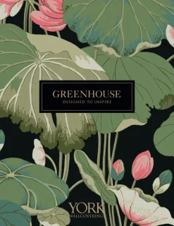 Greenhouse Pandora Leaf Wallpaper - Dove