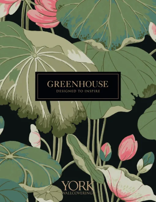 Greenhouse Pandora Leaf Wallpaper - Dove