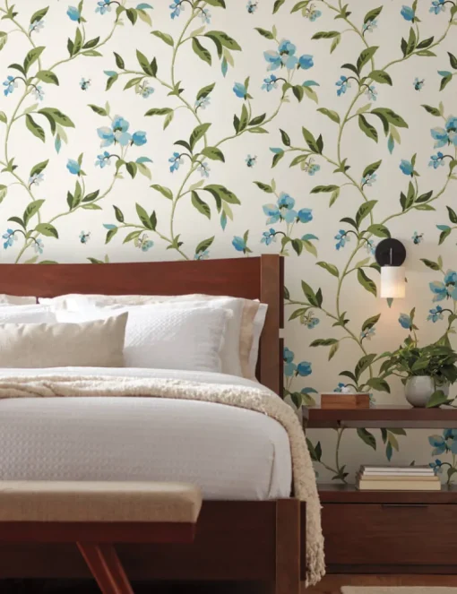 Greenhouse Springtime Wallpaper - Cotton & Peacock