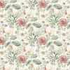Handpainted Traditionals Midsummer Floral Wallpaper - Coral