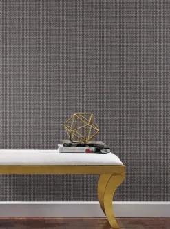 Handpainted Traditionals Cottage Basket Wallpaper - Black