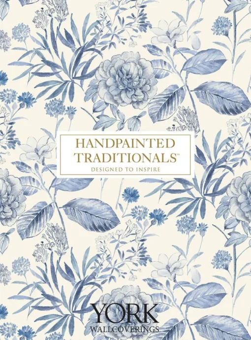 Handpainted Traditionals Cottage Basket Wallpaper - Black