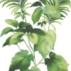 Harry & Grace Leaf Stripe Peel & Stick Wallpaper - Summer Fern