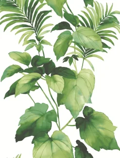 Harry & Grace Leaf Stripe Peel & Stick Wallpaper - Summer Fern