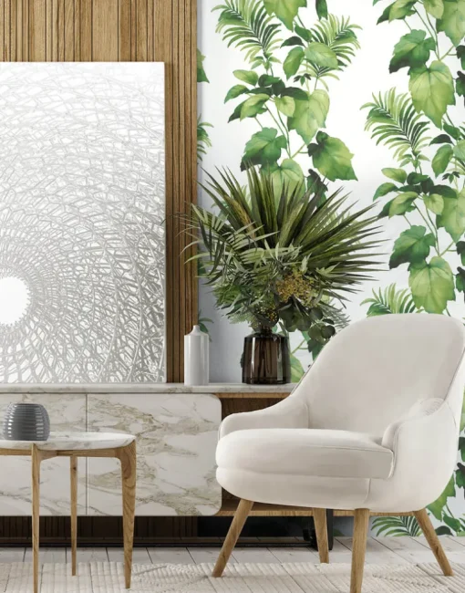 Harry & Grace Leaf Stripe Peel & Stick Wallpaper - Summer Fern