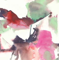 Harry & Grace Watercolor Block Peel & Stick Wallpaper - Fuchsia & Mint Green