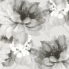 Harry & Grace Watercolor Floral Peel & Stick Wallpaper - Ash & Silver