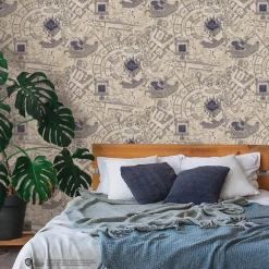 Harry Potter Marauder's Map Peel & Stick Wallpaper - Blue