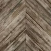 Herringbone Wood Boards Peel & Stick Wallpaper - Brown