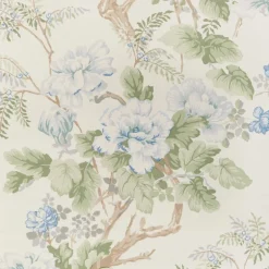 Lee Jofa Chinese Peony Wallpaper - Blue