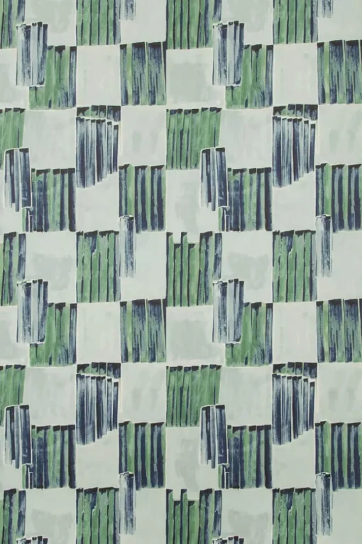 Lee Jofa Kelly Wearstler Lyre Paper Wallpaper - Pool