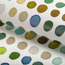 Lee Jofa Rhapsody Twister Wallpaper - Kiwi & Slate