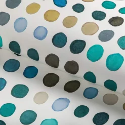 Lee Jofa Rhapsody Twister Wallpaper - Denim & Aqua